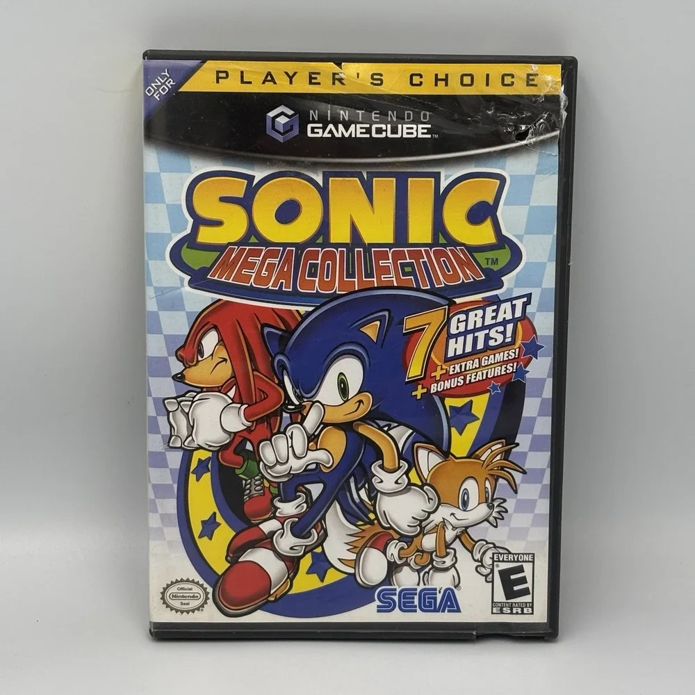 Sonic Mega Collection Nintendo GameCube Player's Choice 2002 CIB Untested T-136